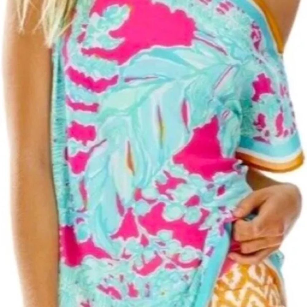 Lilly Pulitzer Julia Caftan Silk Top